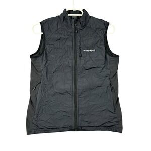 Montbell Vest Men Small Black Climaplus Mesh Lightweight Nylon Outdoors Gorpcore